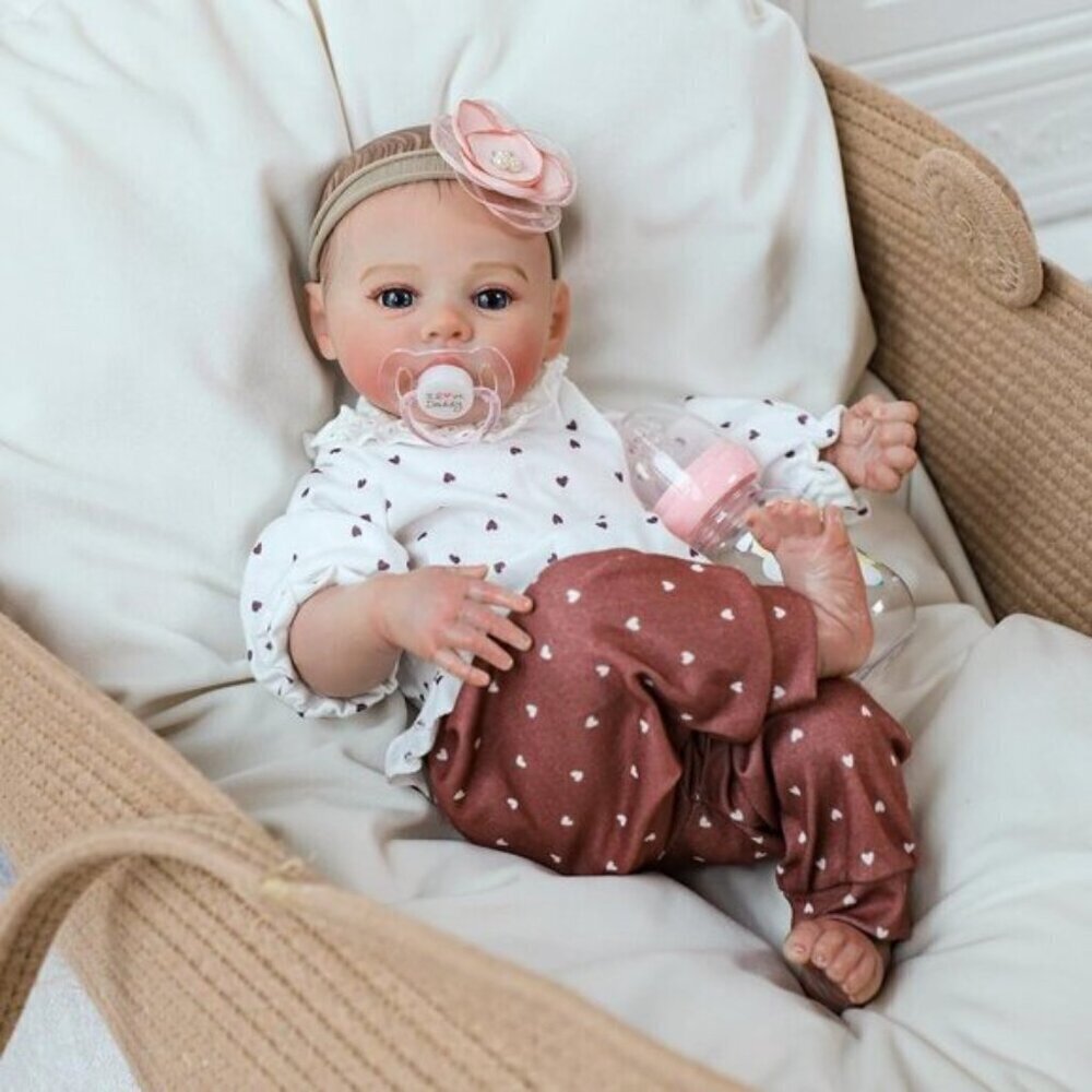 18 Inch Cute Soft Vinyl Realistic-Newborn Baby Doll for 3+ Year Old Kids - Picture 2 of 8